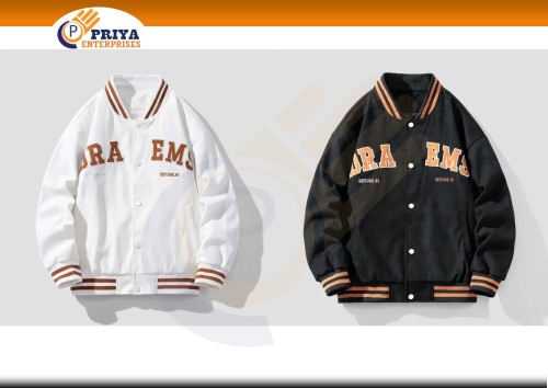 Custom Logo Winter Leather Sleeves Embroidery College Mens Baseball Jackets Letterman ,Block Letters Varsity Jackets